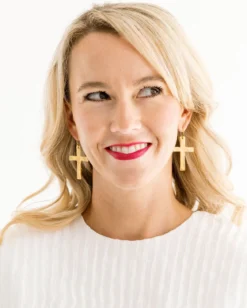Classic Cross Earrings