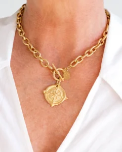 Compass Toggle Necklace