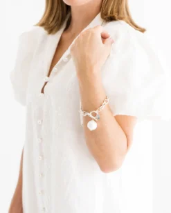 Cotton Pearl Toggle Bracelet