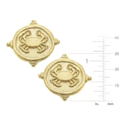 Crab Intaglio Studs