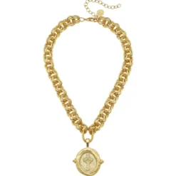 Cross Intaglio Necklace