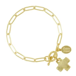 Cross Paperclip Bracelet