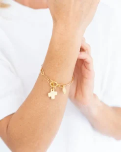 Cross Paperclip Bracelet