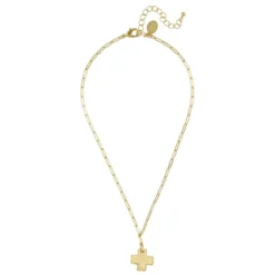 Cross Paperclip Necklace