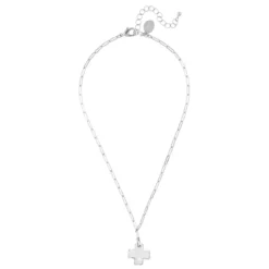 Cross Paperclip Necklace