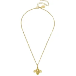 Dainty Honey Bee Necklace