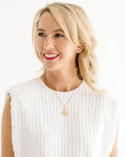 Dainty Jerusalem Cross Necklace