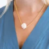 Dainty Pearl Cluster Necklace