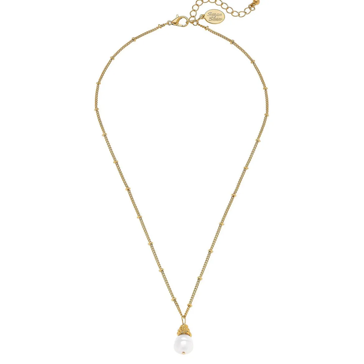 Dainty Pearl Drop Necklace
