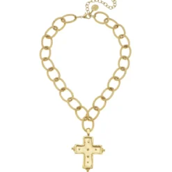 Dotted Cross Necklace