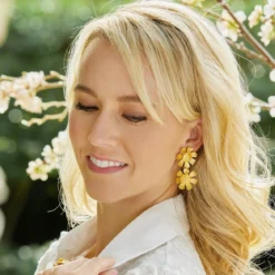 Doubled Up Buttercup Earrings