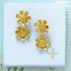 Doubled Up Buttercup Earrings