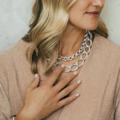 Double Loop Chain Necklace