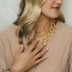 Double Loop Chain Necklace