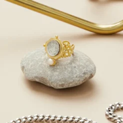 Dutch Coin and Pearl Ring