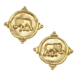 Elephant Intaglio Studs