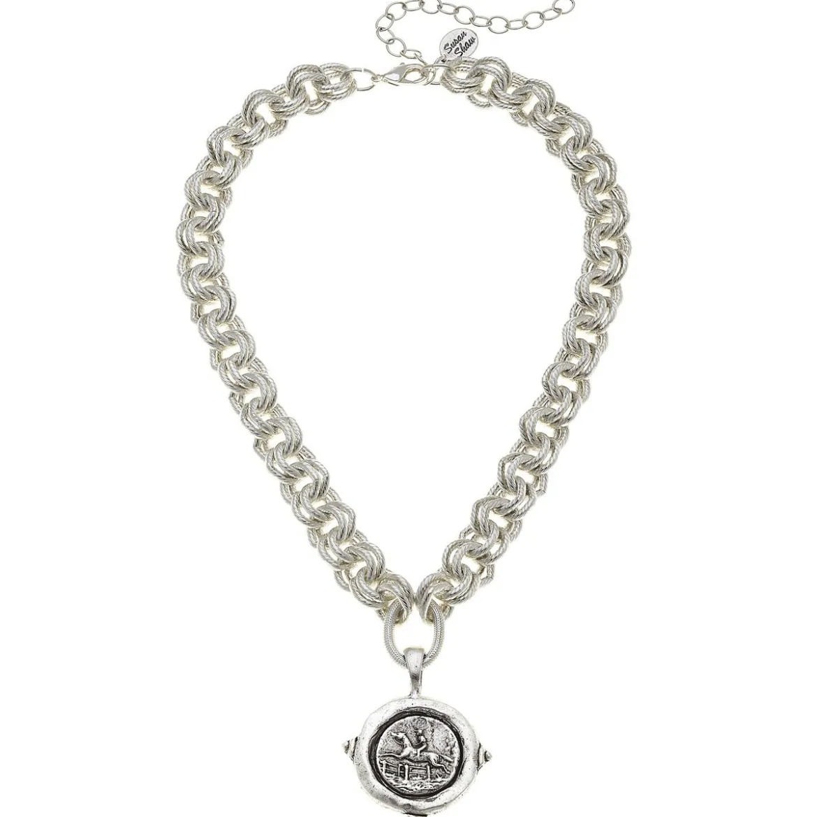 Equestrian Intaglio Necklace