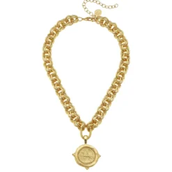 Equestrian Intaglio Necklace