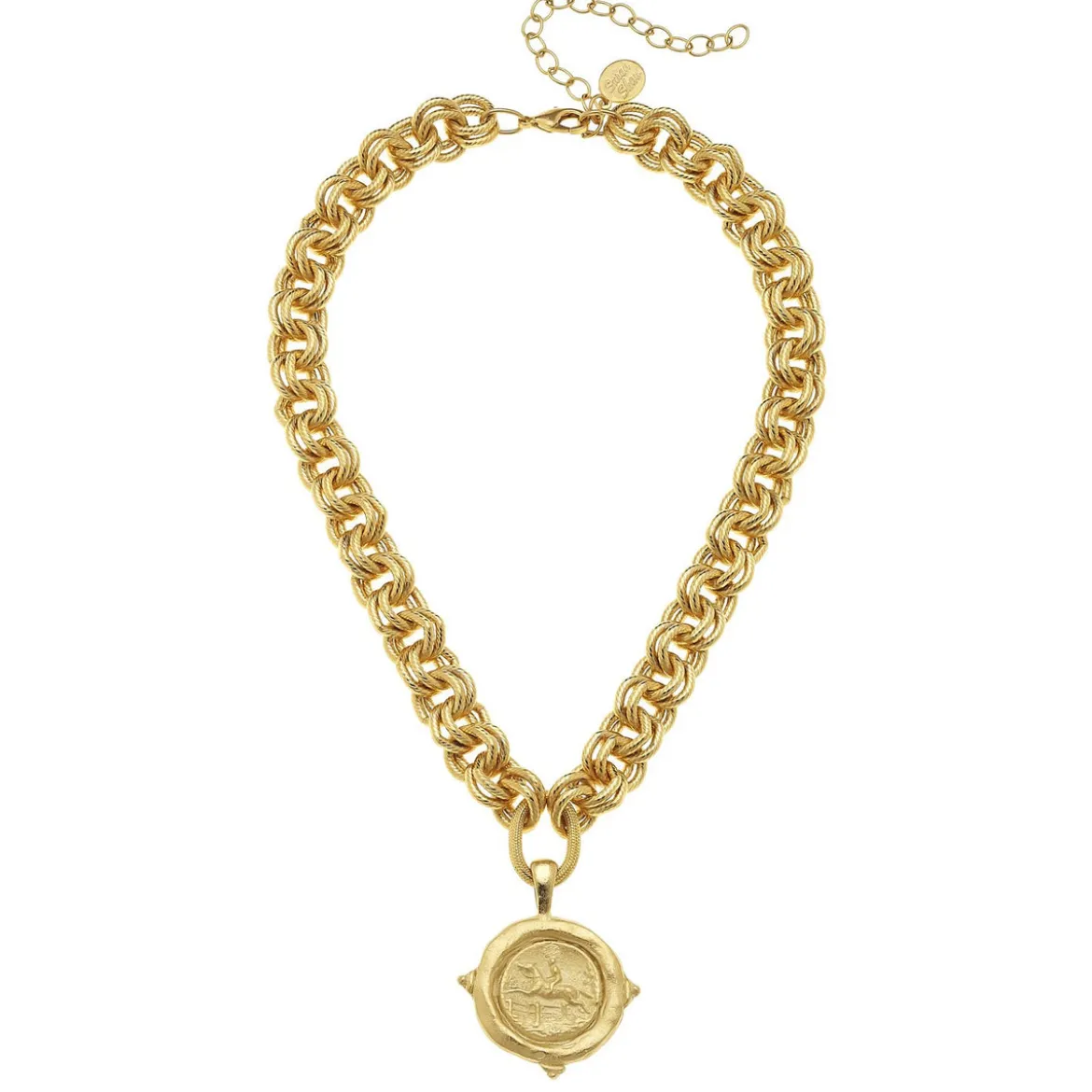 Equestrian Intaglio Necklace