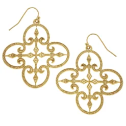 Filigree Clover Earrings