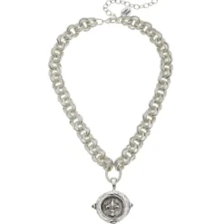 Fleur-De-Lis Intaglio Necklace