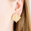 Fleur De Lis Intaglio Studs