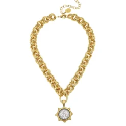 Florence Bee Coin Necklace