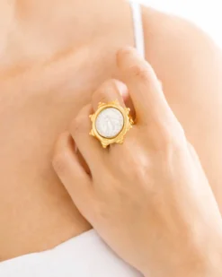 Florence Italian Bee Coin Ring