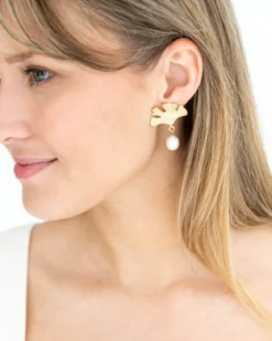 Ginkgo Drop Earrings