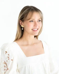 Ginkgo Drop Earrings