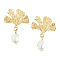 Ginkgo Drop Earrings