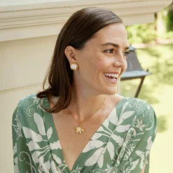 Ginkgo Paperclip Necklace