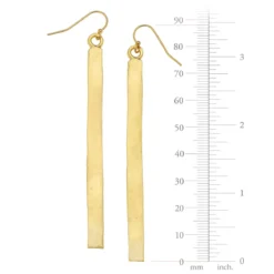 Gold Bar Earrings