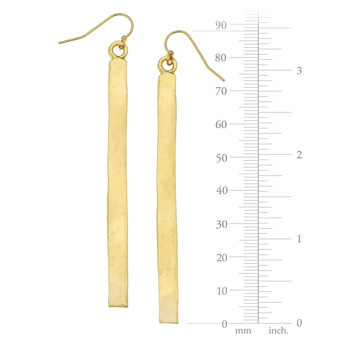 Gold Bar Earrings