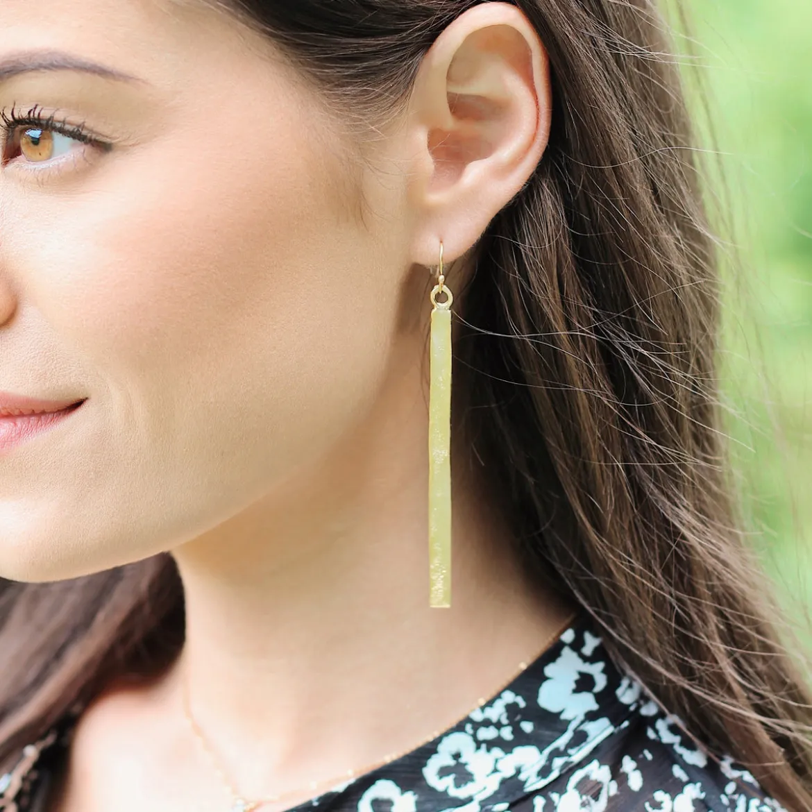 Gold Bar Earrings