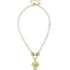 Gold Starfish Pearl Necklace