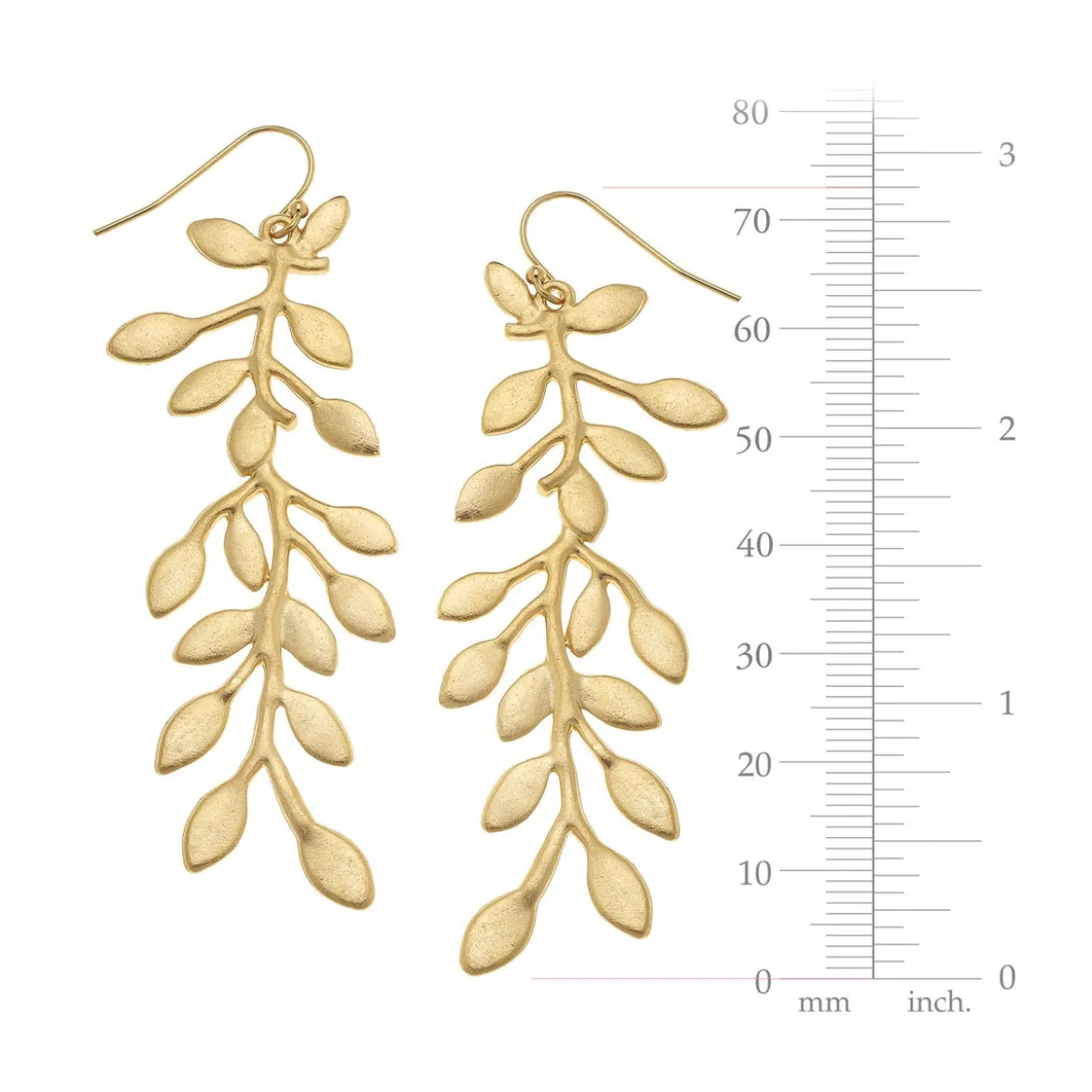 Gold Vine Earrings