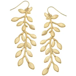 Gold Vine Earrings