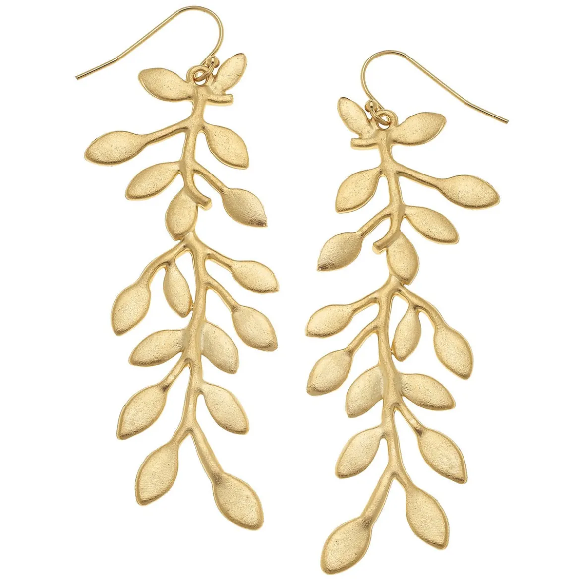Gold Vine Earrings