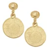 Greek Coin Earrings