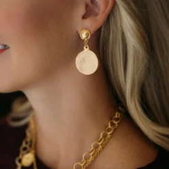 Greek Coin Earrings
