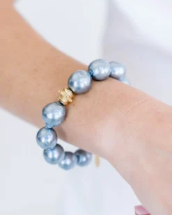 Grey Baroque Pearl Bracelet