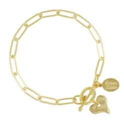Heart Paperclip Bracelet