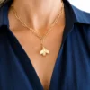 Honey Bee Paperclip Necklace