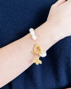 Honey Bee Pearl Bracelet
