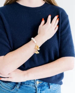 Honey Bee Pearl Bracelet