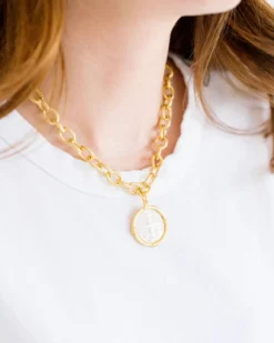 Ida Jerusalem Cross Necklace