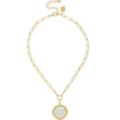 Ida Jerusalem Cross Necklace