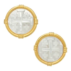 Ida Jerusalem Cross Studs