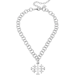 Jerusalem Cross Chain Necklace